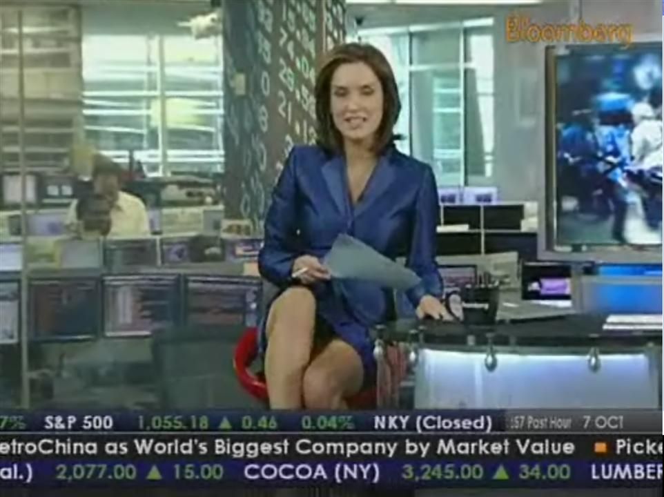 Tv Anchor Babes Margaret Brennan With A Hot Leg Show On Bloomberg